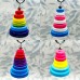 Christmas Tree Decoration LGBT Handmade Button Tree in Transgender, Bisexual and Pride Colours Ideal Decoration for Your Tree UK