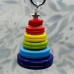 Christmas Tree Decoration LGBT Handmade Button Tree in Transgender, Bisexual and Pride Colours Ideal Decoration for Your Tree UK