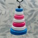 Christmas Tree Decoration LGBT Handmade Button Tree in Transgender, Bisexual and Pride Colours Ideal Decoration for Your Tree UK