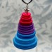 Christmas Tree Decoration LGBT Handmade Button Tree in Transgender, Bisexual and Pride Colours Ideal Decoration for Your Tree UK