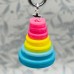 Christmas Tree Decoration LGBT Handmade Button Tree in Transgender, Bisexual and Pride Colours Ideal Decoration for Your Tree UK