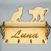 Dog Lead Holder or Key Hook With Shelf and Hooks Can Be Personalised With Your Pet's Name and Graphics UK