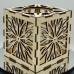 Flower Tealight Holder Laser Cut Mandala Hand Assembled Wooden Flower Tealight Holder UK