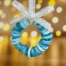 Handmade Button Christmas Wreath Hanging Wreath Decoration for Your Christmas Tree and Home Available in Various Colours UK