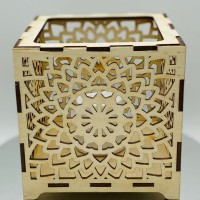 Mandala Tealight Holder Laser Cut Mandala Hand Assembled Wooden Pattern Tealight Holder UK