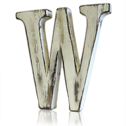 Shabby Chic Letters - W Shabby Chic Letters - W