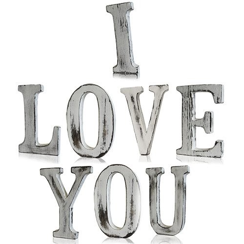 Shabby Chic Letters - I LOVE YOU (8) Shabby Chic Letters - I LOVE YOU (8)