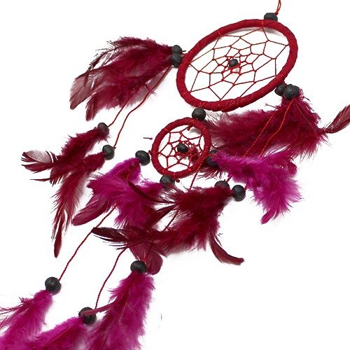 Bali Dreamcatchers - Medium Round - Black/White/Red Bali Dreamcatchers - Medium Round - Black/White/Red