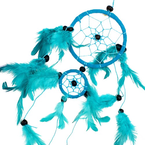 Bali Dreamcatchers - Medium Round - Turq/Pink/Purp Bali Dreamcatchers - Medium Round - Turq/Pink/Purp