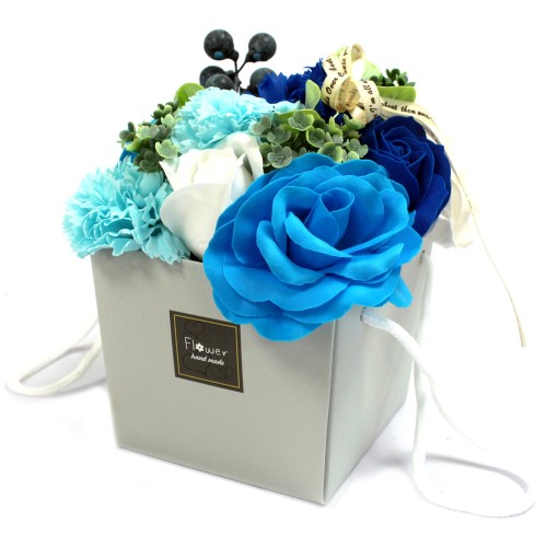 Soap Flower Bouquet - Blue Wedding Soap Flower Bouquet - Blue Wedding