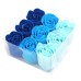 Set of 9 Soap Flowers - Blue Wedding Roses Set of 9 Soap Flowers - Blue Wedding Roses