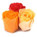 Set of 9 Soap Flower Box - Peach Roses Set of 9 Soap Flower Box - Peach Roses