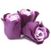 Set of 3 Soap Flower Heart Box - Lavender Roses Set of 3 Soap Flower Heart Box - Lavender Roses