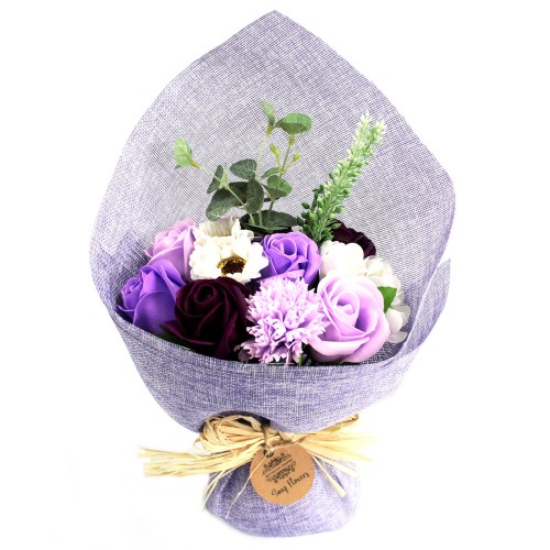 Standing Soap Flower Bouquet - Purple Standing Soap Flower Bouquet - Purple