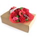 Boxed Hand Soap Flower Bouquet- Red Boxed Hand Soap Flower Bouquet- Red