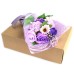 Boxed Hand Soap Flower Bouquet - Purple Boxed Hand Soap Flower Bouquet - Purple