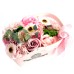 Basket Soap Flower Bouquet - Pink Basket Soap Flower Bouquet - Pink