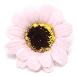 10 Craft Soap Flowers - Sml Sunflower - Pink