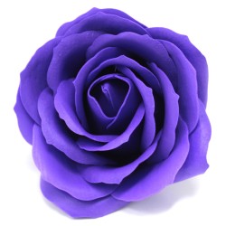 10 Craft Soap Flowers - Lrg Rose - Violet