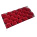 10 Craft Soap Flowers - Lrg Rose - Red 10 Craft Soap Flowers - Lrg Rose - Red