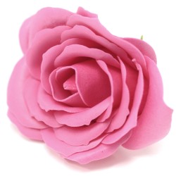 10 Craft Soap Flowers - Lrg Rose - Rose