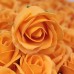 10 Craft Soap Flowers - Med Rose - Orange 10 Craft Soap Flowers - Med Rose - Orange