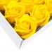 10 Craft Soap Flowers - Med Rose - Yellow 10 Craft Soap Flowers - Med Rose - Yellow