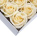 10 Craft Soap Flowers - Med Rose - Ivory 10 Craft Soap Flowers - Med Rose - Ivory