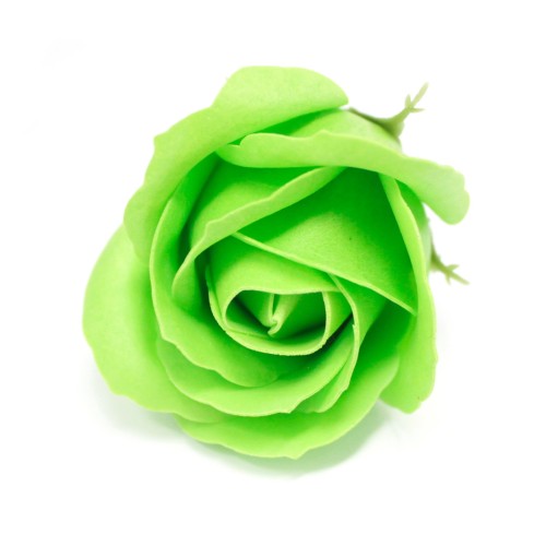 10 Craft Soap Flowers - Med Rose - Green 10 Craft Soap Flowers - Med Rose - Green