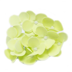 10 Craft Soap Flowers - Hyacinth Bean - Spring Green