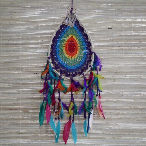 Bali Dream Catchers - Med Multi Teardrop Bali Dream Catchers - Med Multi Teardrop