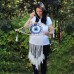 Protection Dream Catcher - Lrg Macrame Eye Blue/ White/Pink Protection Dream Catcher - Lrg Macrame Eye Blue/ White/Pink