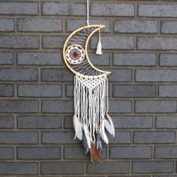 Protection Dream Catcher - Macrame Moon