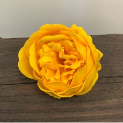 Craft Soap Flower - Ext Large Peony - Yellow