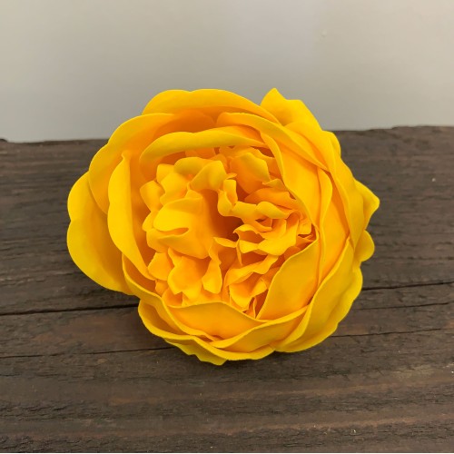 10 Craft Soap Flower - Ext Large Peony - Yellow 10 Craft Soap Flower - Ext Large Peony - Yellow