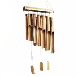 Bamboo Windchime - Natural finish - 12 Large Tubes