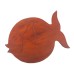 Albasia Wood Fish Stand - Terracotta Albasia Wood Fish Stand - Terracotta