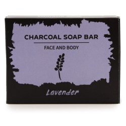 Charcoal Soap 85g - Lavender