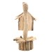 Driftwood Birdbox - On Stand Driftwood Birdbox - On Stand