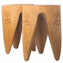 Interlocking Table/Stool set of 2 - Natural