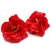 10 Craft Soap Flower - Small Peony - Red 10 Craft Soap Flower - Small Peony - Red