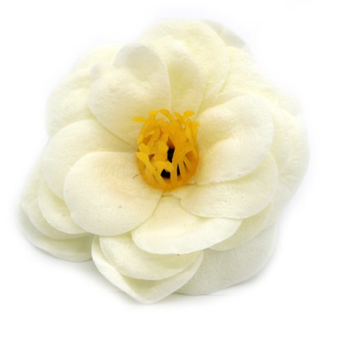 10 Craft Soap Flower - Camellia - Cream 10 Craft Soap Flower - Camellia - Cream