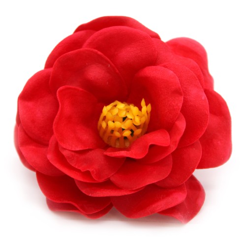 10 Craft Soap Flower - Camellia - Red 10 Craft Soap Flower - Camellia - Red