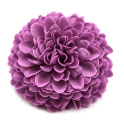 10 Craft Soap Flower - Small Chrysanthemum - Purple