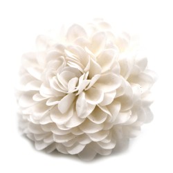 10 Craft Soap Flower - Small Chrysanthemum - White