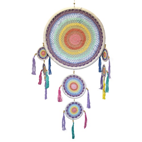 Large Dreamcatcher (55cm) - Pastel Rainbow Large Dreamcatcher (55cm) - Pastel Rainbow