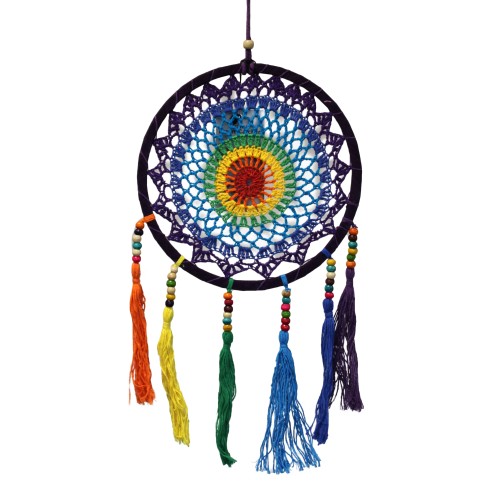 Small Dreamcatcher (22x56cm) - Vivid Rainbow Small Dreamcatcher (22x56cm) - Vivid Rainbow