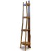 Natural Teak Corner Unit 4 Shelves - 135cm high Natural Teak Corner Unit 4 Shelves - 135cm high