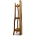 Natural Teak Corner Unit 3 Shelves - 90cm high Natural Teak Corner Unit 3 Shelves - 90cm high