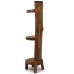 Natural Teak Log Shelve Display 3 Shelves  100cm high Natural Teak Log Shelve Display 3 Shelves  100cm high